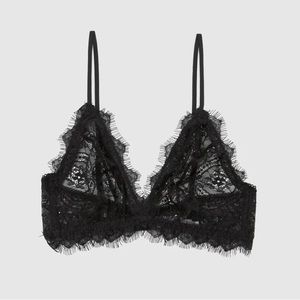 New without tags Anine Bing Lace Racerback Bra with Trim - -XS